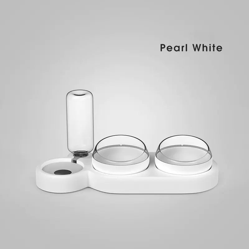 PawDine 2-in-1 Elevated Pet Feeding Station - Fresh Water Fountain for Cats & Small Dogs